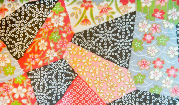 Renkli Festivalsel Soyut kumaş