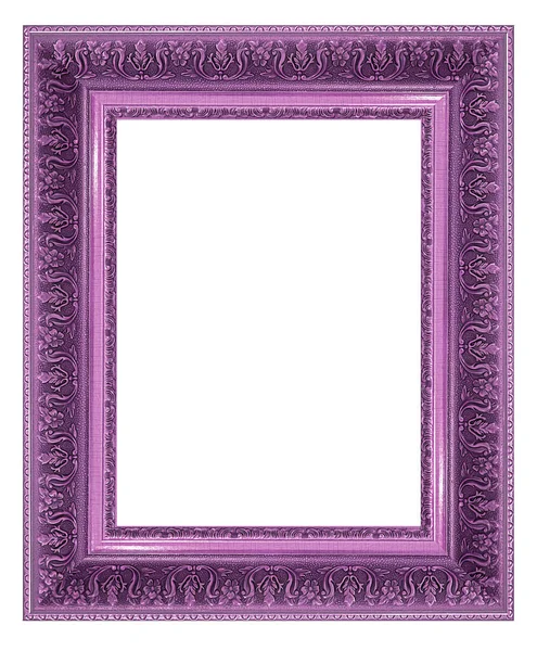 Purple Picture Frame Isolated White Background — Stock Photo, Image