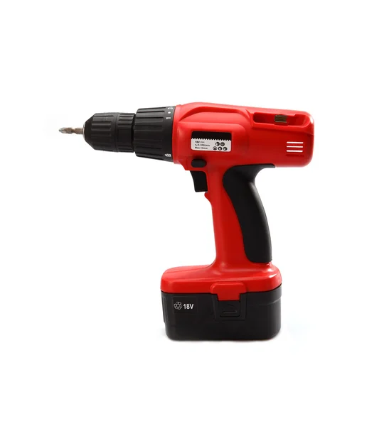 Isolated power tool in red — Stock Photo, Image