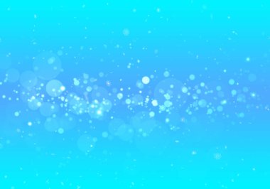 Mavi arka planda Bokeh ve kar taneleri, Noel, geçmiş, yeni yıl. Yüksek kalite fotoğraf