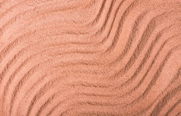 Фон Абстрактной Текстурой Гребни Поверхности Песка Крупный План Вид Сверху — стоковое фото