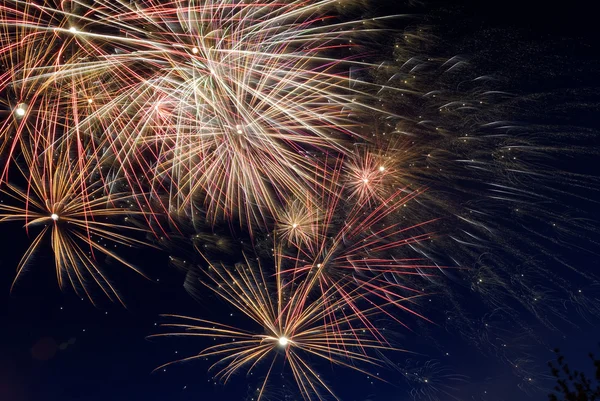 Bright salute during a big holiday — Stock Photo, Image