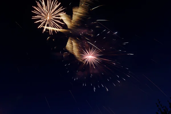 Bright salute during a big holiday — Stock Photo, Image