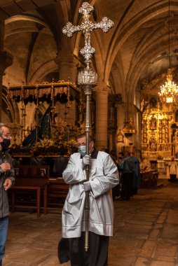 8 Nisan 2022, Cangas, İspanya kutsal haftası.