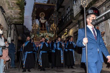 8 Nisan 2022, Cangas, İspanya kutsal haftası.