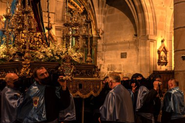 8 Nisan 2022, Cangas, İspanya kutsal haftası.