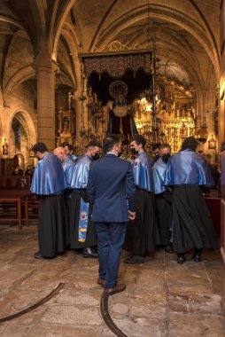 8 Nisan 2022, Cangas, İspanya kutsal haftası.