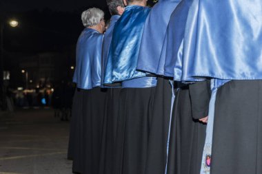 8 Nisan 2022, Cangas, İspanya kutsal haftası.