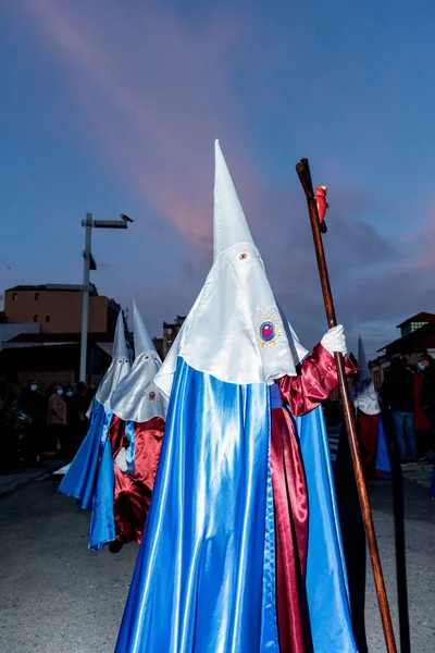 8 aprile 2022, cangas, spainprocession settimana santa spagnola — Foto Stock