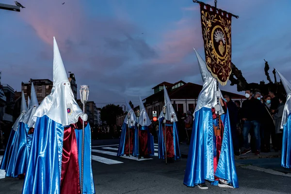 8 avril 2022, cangas, espagneprocession espagnol semaine sainte — Photo