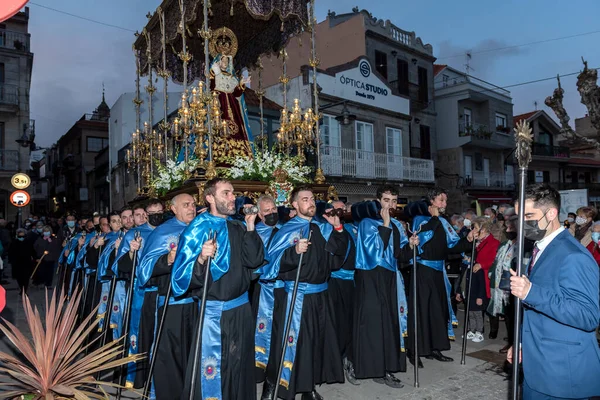 8 abril 2022, cangas, espainprocesión Semana Santa española — Foto de Stock