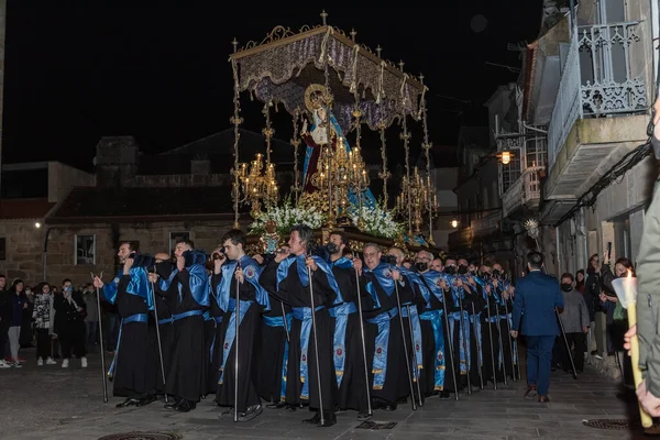 8 abril 2022, cangas, espainprocesión Semana Santa española — Foto de Stock