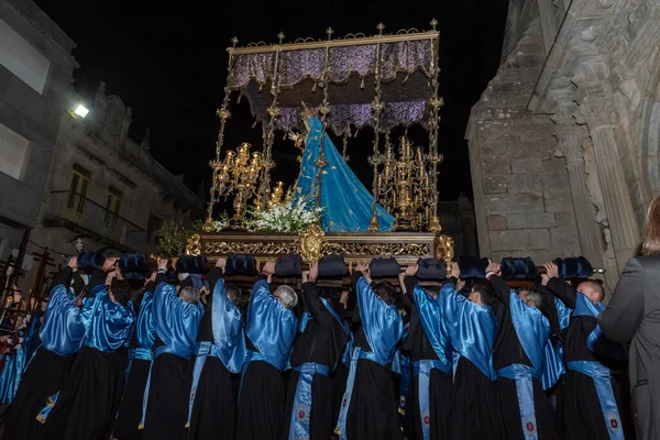 8 abril 2022, cangas, espainprocesión Semana Santa española — Foto de Stock