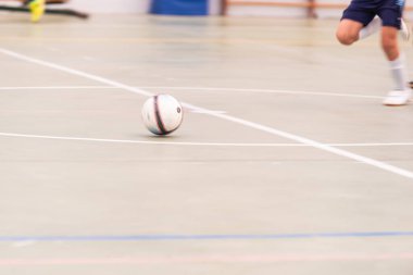 MOANA PONTEVEDRA SPAIN 7 Mayıs 2022 Domaio köşkünde bölgesel çocuklar liginin futsal maçı