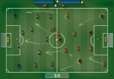 Futbol alanı illüstrasyon