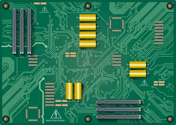 Placa de circuito — Vetor de Stock