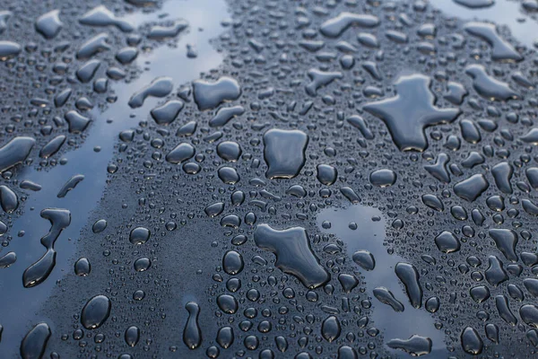 Deszczowe Dni Krople Deszczu Szybie Samochodu Deszczowa Pogoda Tło Deszczu — Zdjęcie stockowe