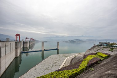 Çin yangtze Nehri boyunca üç Boğaz Barajı