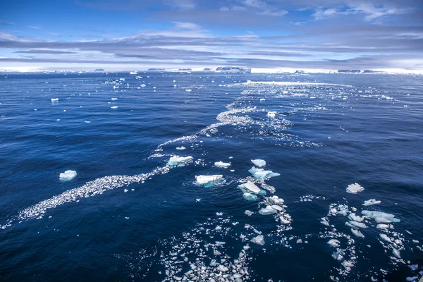 Antártida paisaje de hielo marino — Foto de Stock