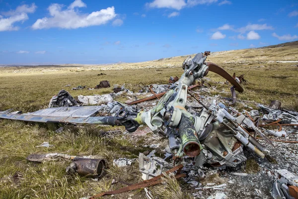 Falkland Adaları düştü helicoptere