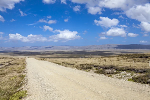 Panoramic Gravel road on East Falkland-3 — Stock Photo, Image