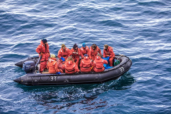 Squadra antartica di scienziati della stazione Palmer — Foto Stock