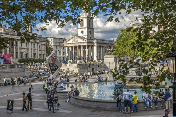 Plac trafalgar square London — Zdjęcie stockowe