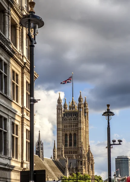 Victoria tower, Pałac westminster, Londyn — Zdjęcie stockowe