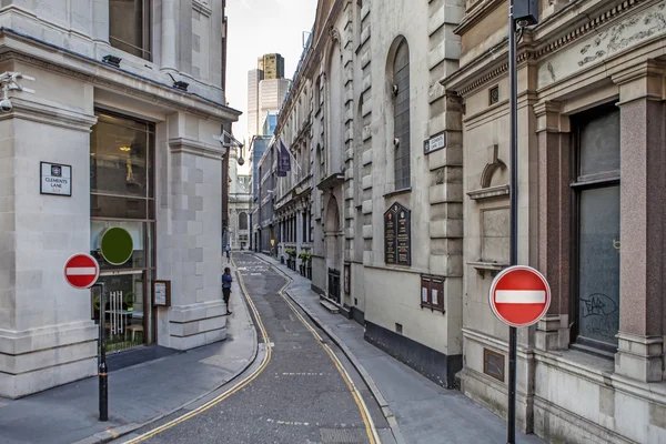 Clements lane Londra'da sokak — Zdjęcie stockowe