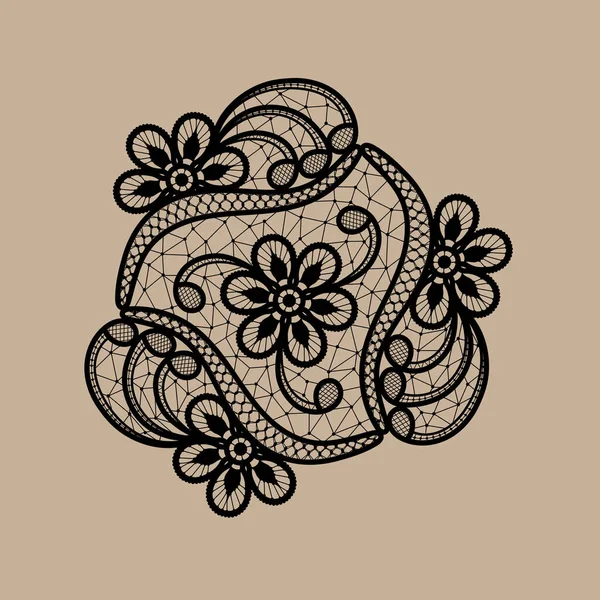 Ilustración Encaje Floral Patrón Vectorial — Vector de stock