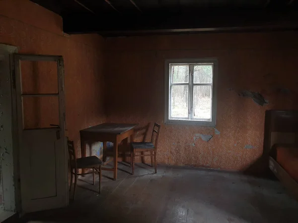 abandoned interior of an old house in the city