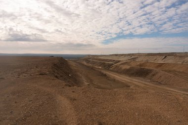 Dağlardaki çölün güzel manzarası.