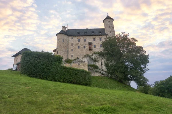 Scenic View Majestic Medieval Bobolice Castle — 图库照片
