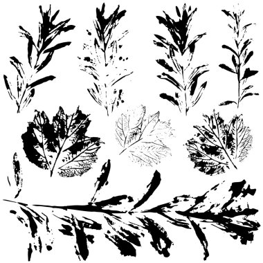 siyah çiçek deseni