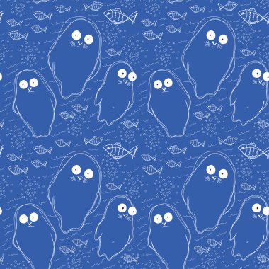 Balık ve beyaz fok animal