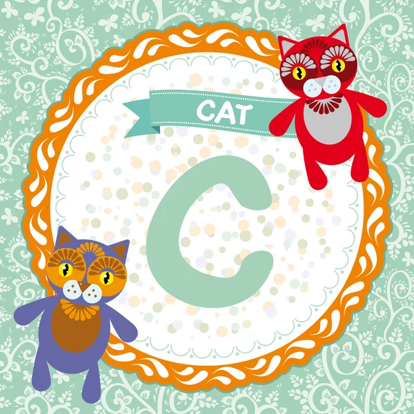 C είναι γάτα. — Διανυσματικό Αρχείο