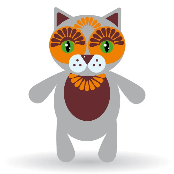 Gato gracioso — Vector de stock