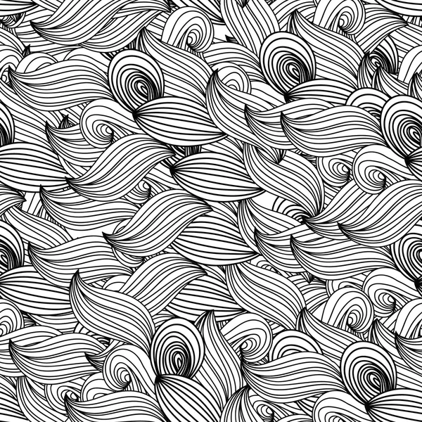 Modello di onde in bianco e nero — Vettoriale Stock