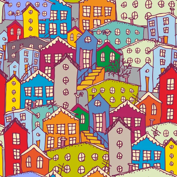 Cityscape seamless modeli.