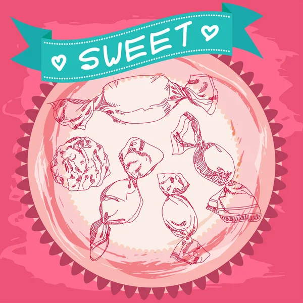 Sweet candies — Stock Vector