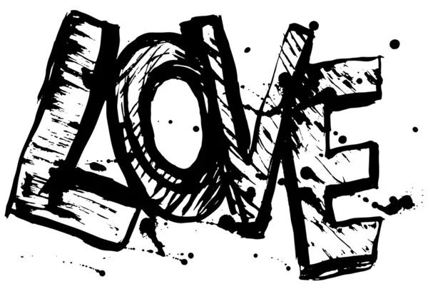 Amor grunge fondo — Archivo Imágenes Vectoriales