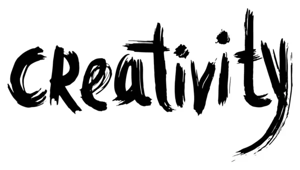 Creativity hand lettering — Stock Vector