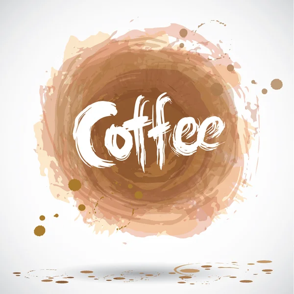 Kaffe grunge bakgrund — Stock vektor