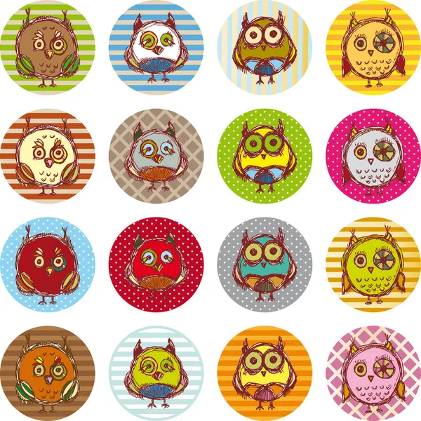 Owl background — Stock Vector