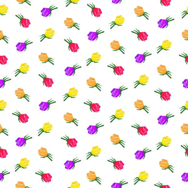 Motif fleur rose — Image vectorielle