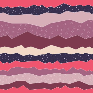 zikzak dalgalar desen