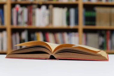 Beyaz arkaplan üzerine kitap aç