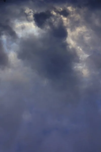 Cielo Scuro Con Nuvole Pioggia Autunno Tempo Piovoso — Foto Stock