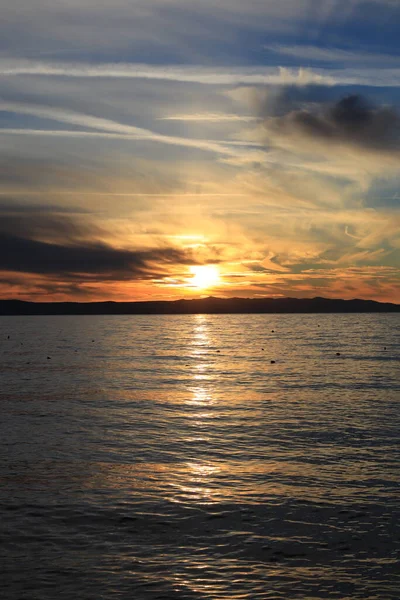 Sunset Adriatic Sea Horvátország — Stock Fotó