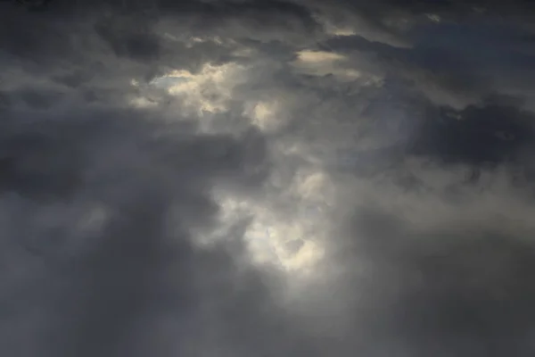 Dark Sky Rain Clouds Autumn Rainy Weather — Stock Photo, Image